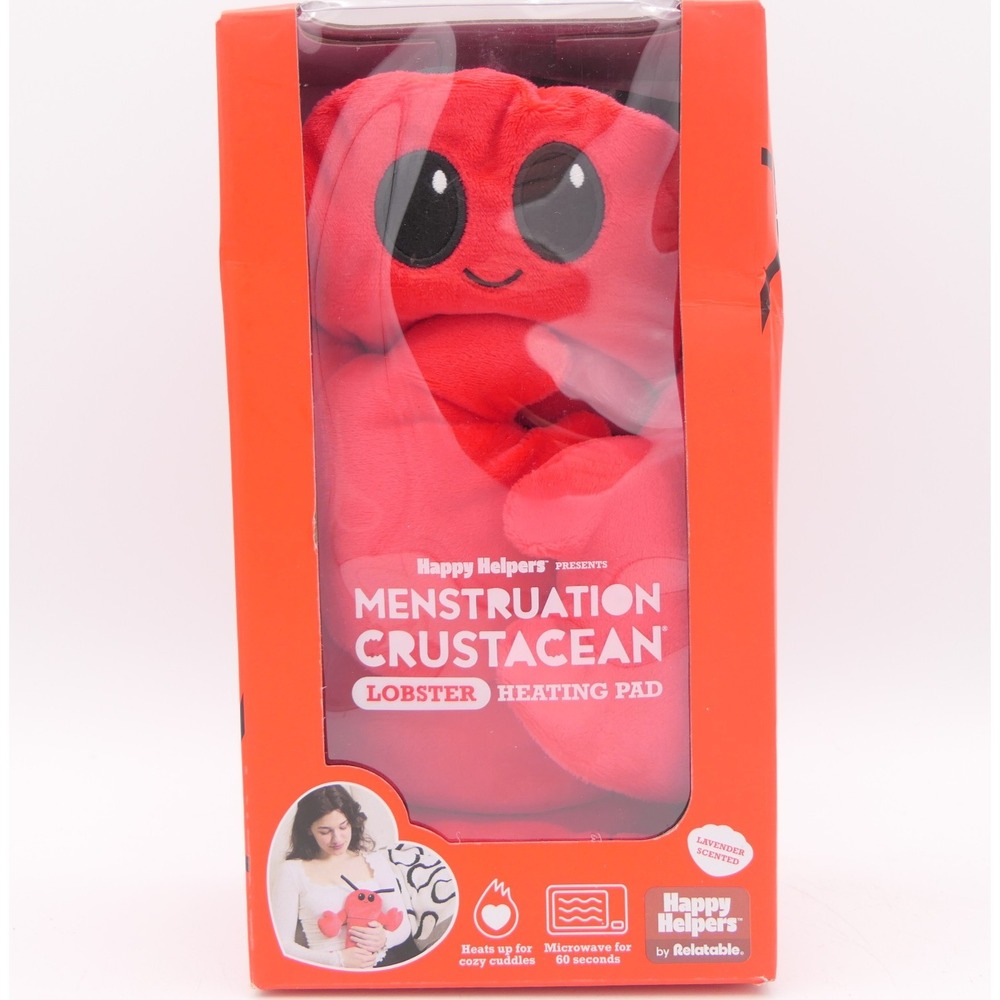 Happy Helpers Menstruation Crustacean Lobster Heating Pad Lavender Scent HHL5050